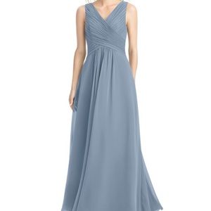 Azazie Dusty Blue Floor Length